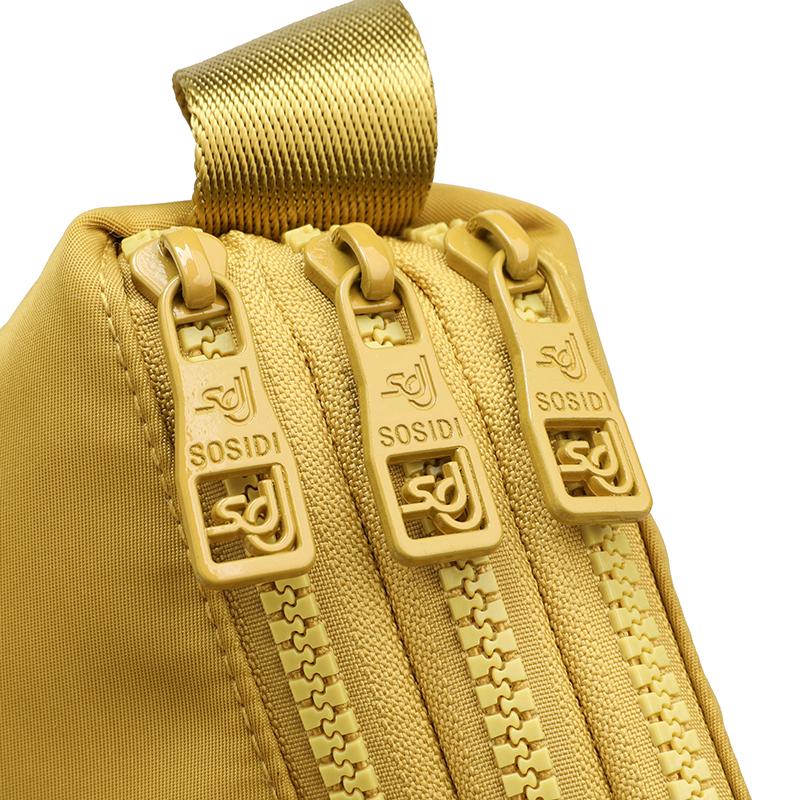 Sac à bandoulière en nylon imperméable multicouche pour femme