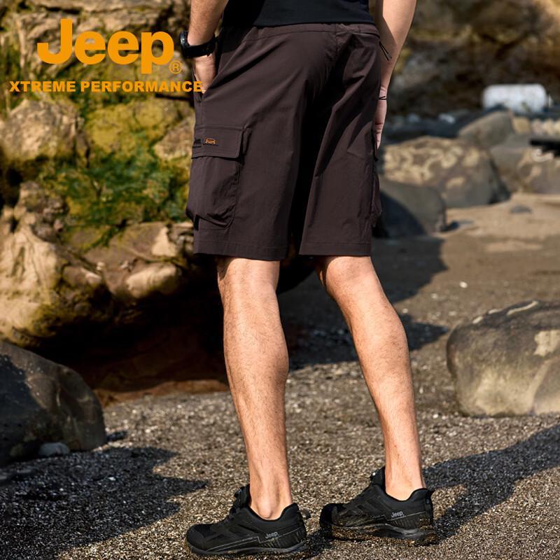 Jeep Men's Quick-Dry Outdoor Cargo Shorts