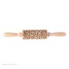 Embossing Rolling Pin for Baking, Cookie, Noodles, Biscuits, Waffles, Engraved Roller, Spring Flower, Series Pattern