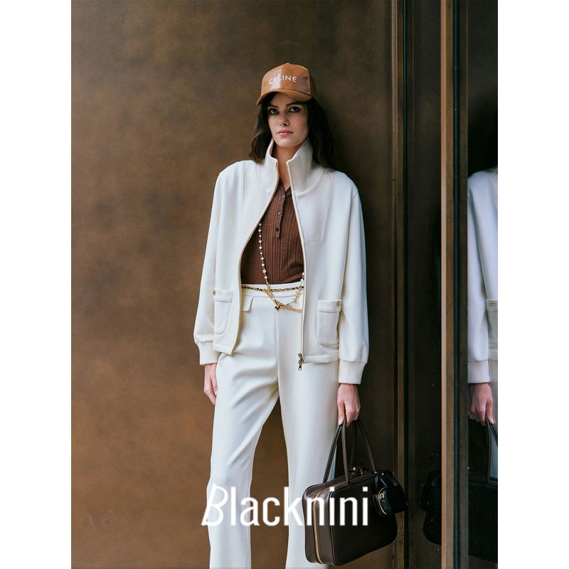 Blacknini Yin WAF/"Modeling Set" Miu Sense Machine Made Athflow Inner Wear Outer Wear Sweatshirt and Sweatpants