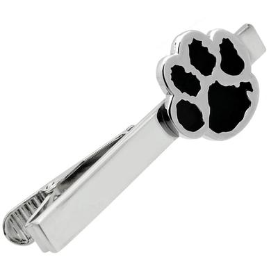Silber Schwarz Pfote Hund Katze Krawattennadel Krawattenbügel Krawattennadel n02941