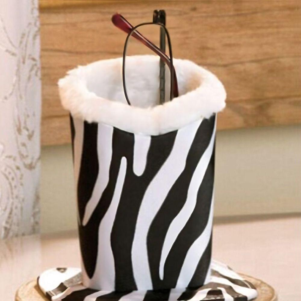 Leather Eyeglass Stand Plush Glasses Shelf Fashion Sunglass Holder Office