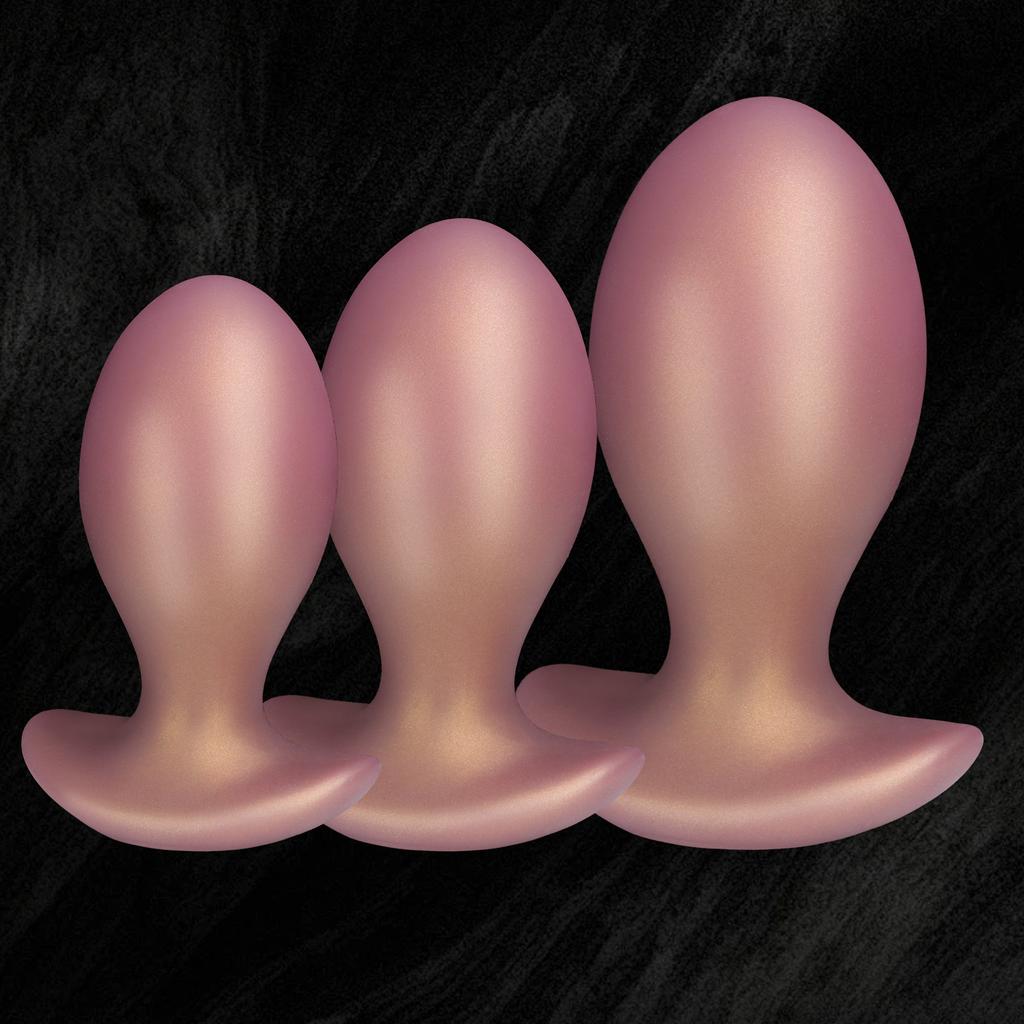 New Wearable Dragon Egg Sized Anal Plug Masturbator Toy For Women Liquid Silicone Harem