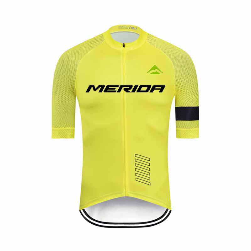 Men Summer Merida Short Sleeve Cycling Jersey Set MTB Maillot Ropa Ciclismo Bicycle Wear Breathable Cycling Clothing