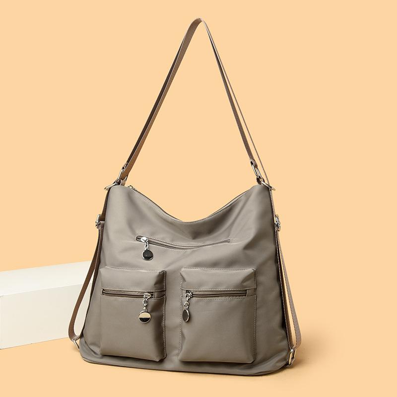 Women's Large Shoulder Bag Fashion Outdoor Travel Crossbody Bag Large Capacity Handbag Waterproof Nylon Cloth Bag