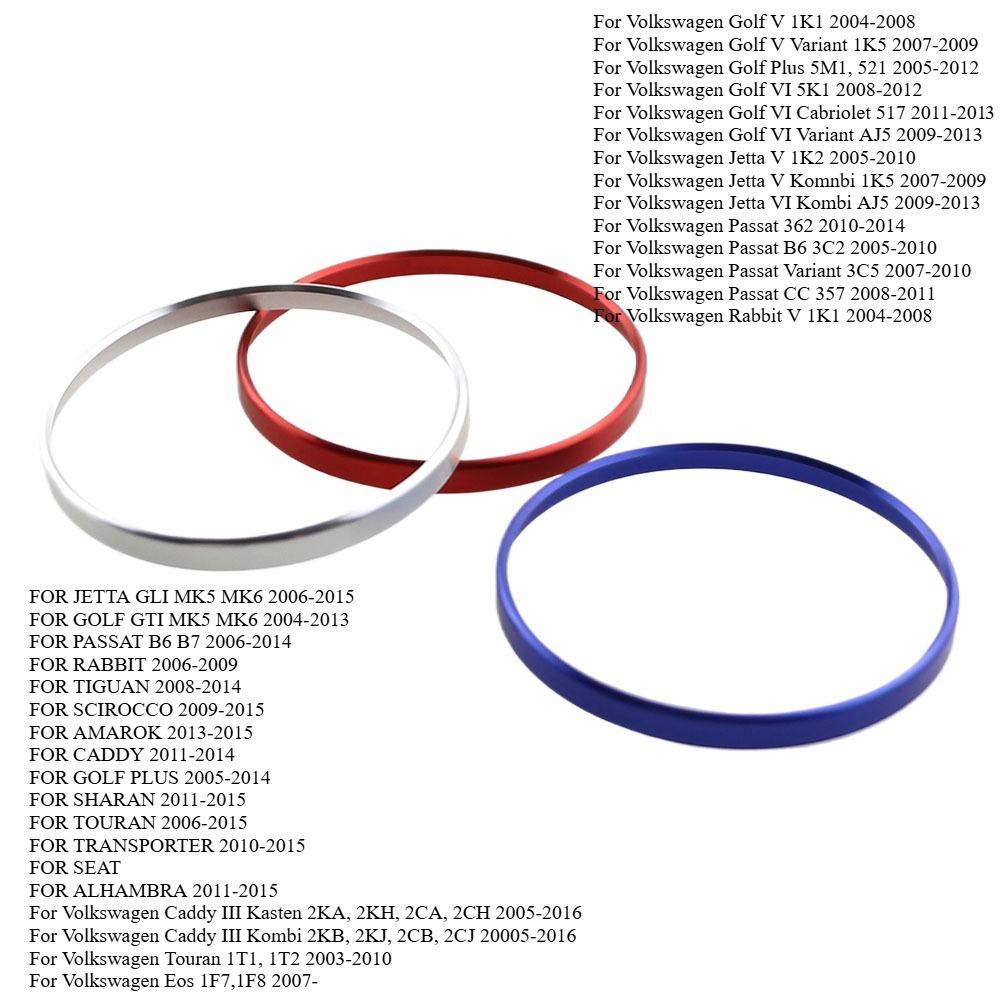 Car Headlight Switch Trim Frame Ring Knob Ring Trim Cover for VW Tiguan Golf Jetta MK5 MK6 Passat B6 B7 CC Touran Tiquan