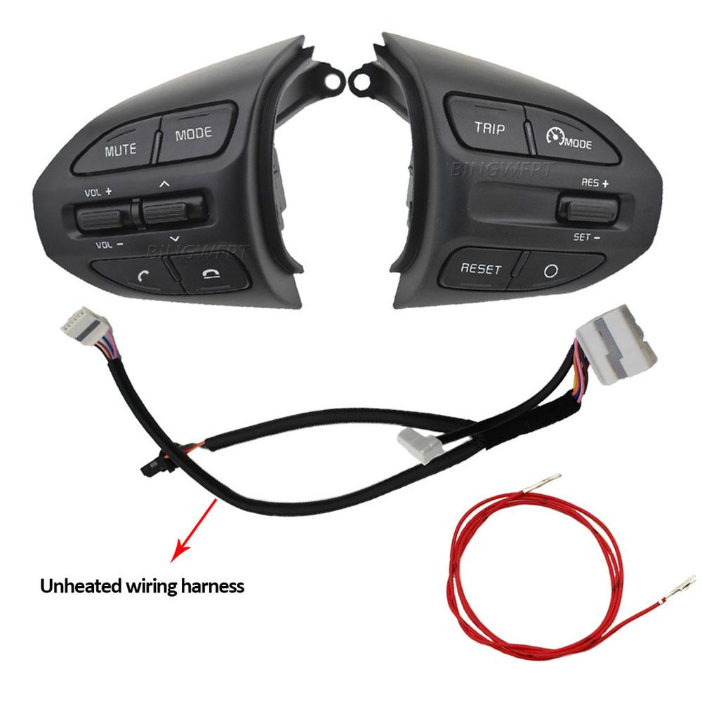 New Steering Wheel Switch Remote Cruise Control Buttons With Wire For KIA Rio 4 Rio X-line2017-