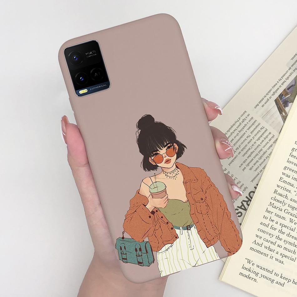 For Vivo Y33 Y33S Y21 Y21S Case Luxurious Silicone Soft TPU Matte Phone Back Cover For Vivo Y 33 Y33 S Y 21 S 21S Fundas Bumper
