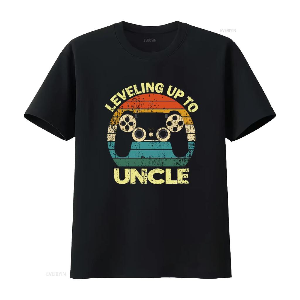 Leveling Up To Uncle Video Game Controller Retro T Shirt Ever Future Promoted Leveled First Tim