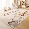Cartoon Colored Carpets for Living Room Cute Animals Bedroom Decor Rug Fluffy Soft Children's Room Carpet Home Thicken Floor Mat