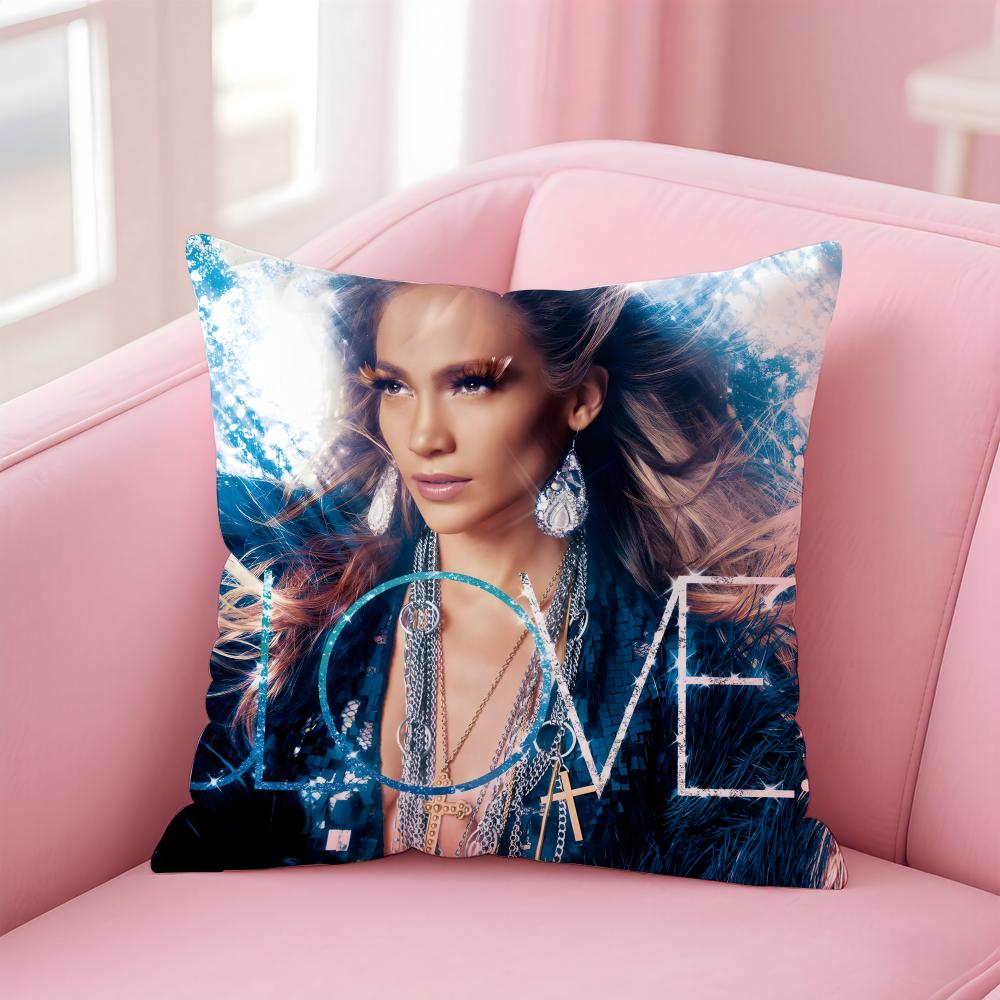 Jennifer L-Lopez Singer Cushion Cover Comfortable Reversible Pillow Cover Ideal For Car Sofa Bedroom & Beyond