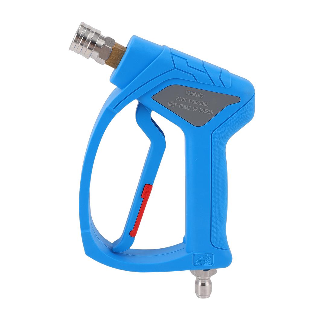 Short Pressure Washer   4080 PSI High Pressure Spray   With 1Celsius4 Inch Quick Connector M22-14mm Thread 2 Adapters 1 Nozzle