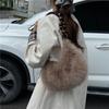Autumn and winter Mao Mao hand bag plush small bag shoulder dumpling bag casual simple handbag shoulder bag