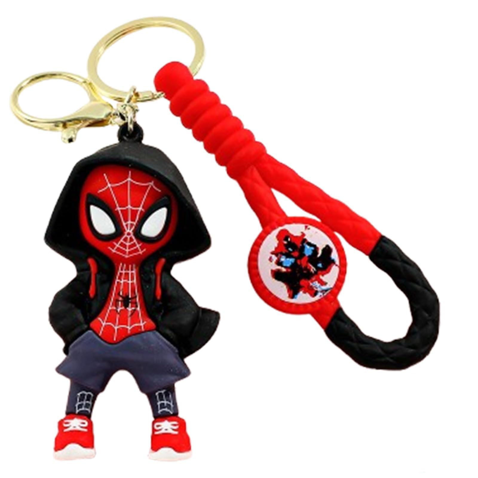 

Брелок Kizoya, Модный мультяшный дизайн героя, Держатель для ключей от машины, Многофункциональный, Брелок, Супер милый, красный