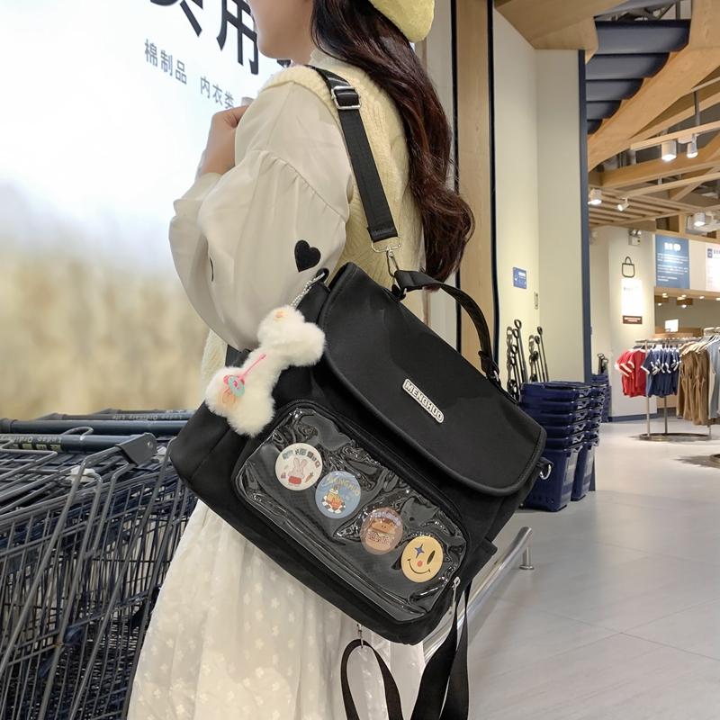 Сумка на плечо в студенческом стиле — фото 11