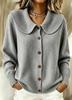 2026 Women's Clothing Europe, America, Autumn and Winter New Sweater Express Solid Color Long Sleeve Cardigan Hair
