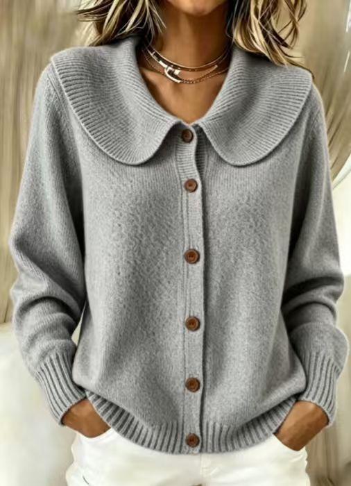 2026 Women's Clothing Europe, America, Autumn and Winter New Sweater Express Solid Color Long Sleeve Cardigan Hair