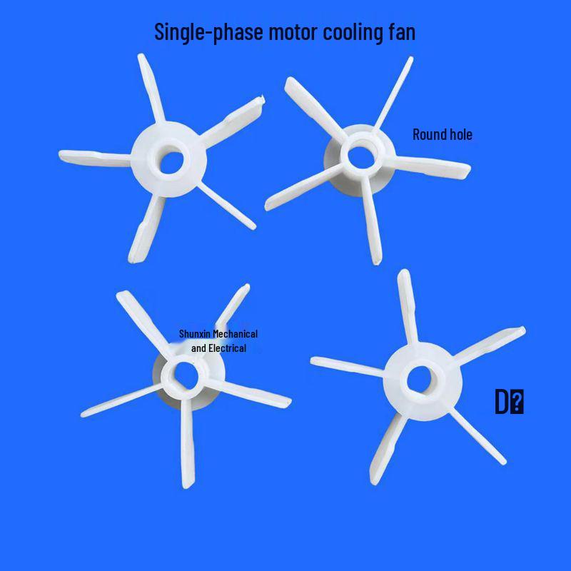 

220V Single-Phase Self-Priming Pump Cooling Motor Plastic Fan Blade Five-blade 20mm round hole