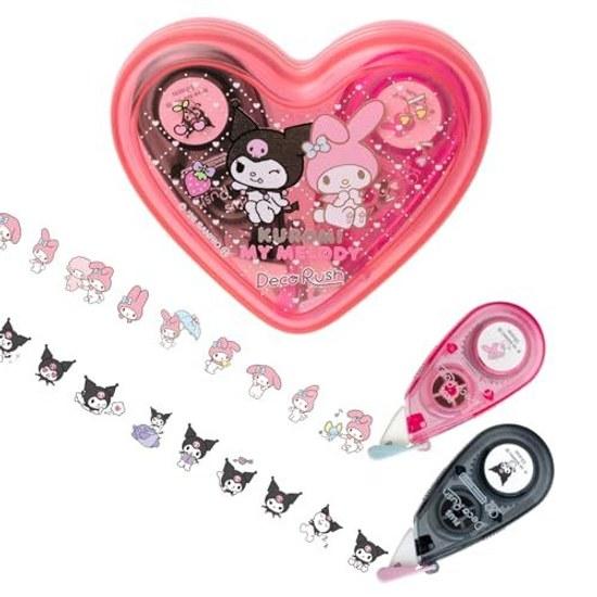 Plus Decorash Limited Heart Case Set Sanrio Characters Design My Melody Kuromi DC-0230-SR-2P 46-882