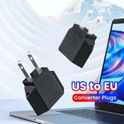 Adattatore per spina elettrica USA da presa USA a presa UE Adattatore da viaggio americano Giappone Cina Adattatore convertitore di alimentazione europeo UE a USA