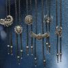 Metal Scorpion Animal Pendant Bolo Tie Western Cowboy Outfit Vintage Leather Cord Rodeos Necktie Necklace for Men Women
