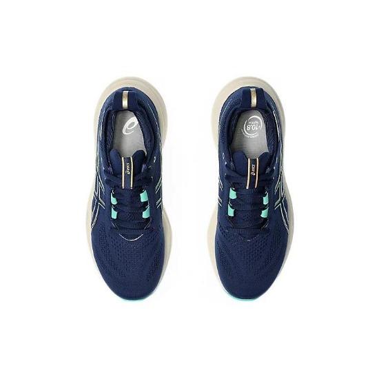 Asics Gel Nimbus 26 Blue Expanse Aurora Green Women Sneakers 1012B601-400