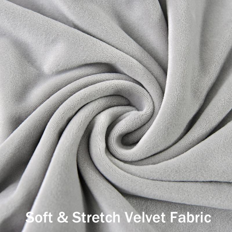 Velvet Fabric Chair Cover For Dining Space Wedding Occasion Hotel Banquet Soft &Comfortable Spandex Stretch Chair Covers Home Decorative Seat