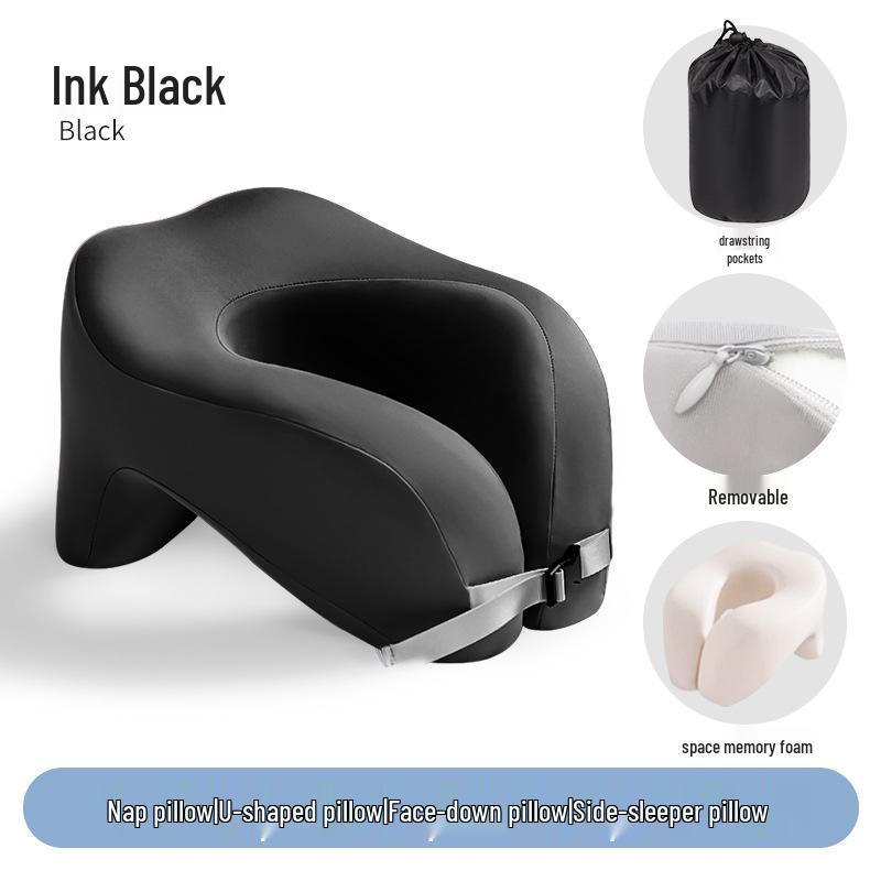 Almofada de Viagem em Espuma de Memória em Forma de U para Suporte de Pescoço