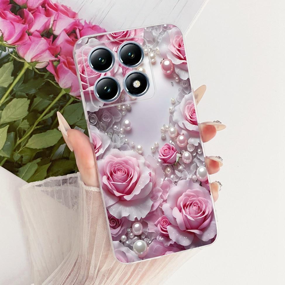 Transparent Casing For Xiaomi 14T Pro Case Cute Cat Luxury Fashion Butterfly Funny Cool Painted Cover 2407FPN8EG