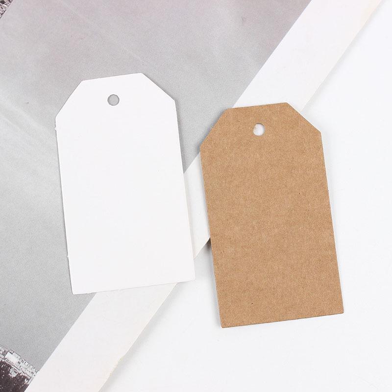 Customizable Blank White Kraft Paper Hang Tags