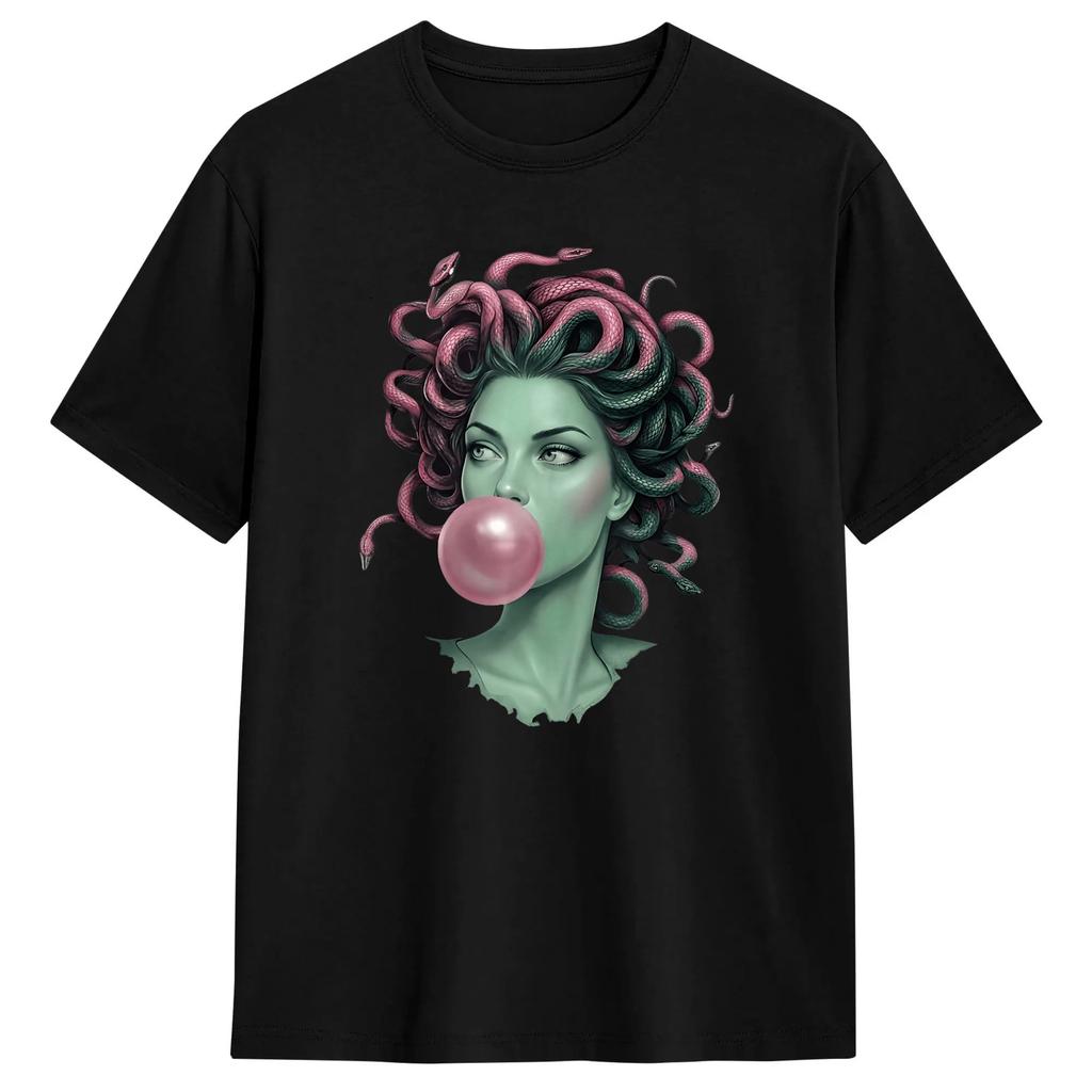Unisex Medusa Bubblegum Sunglasses Mythological Greek Goddess T Shirts 100 Cotton Tees Summer Vintage Short Sleeve Tshirt