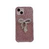 Full Diamond Bow Phone Case for IPhone17promax High-end for Apple 16pro Luxury Glitter Ins
