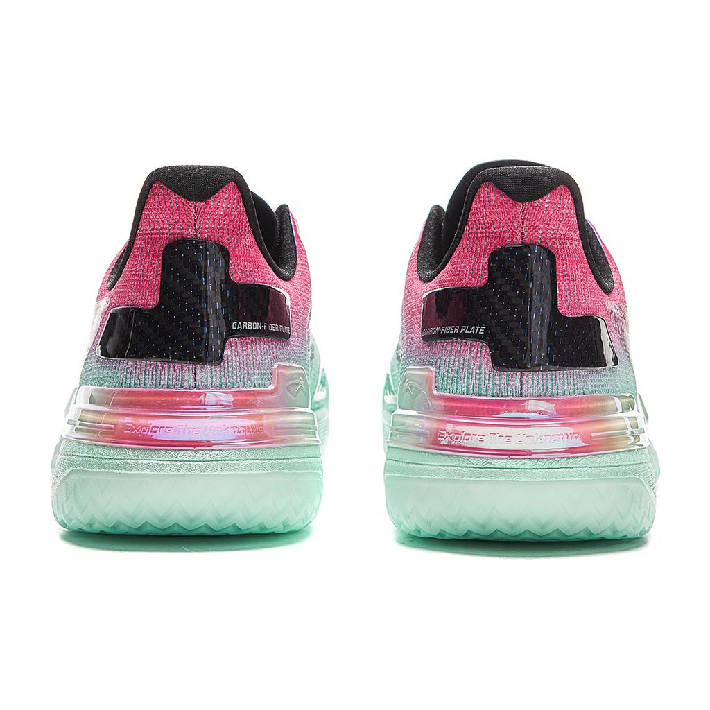 New LINING Gamma Basketball Shoes Men's Low top Pink/Green ABAV035-24