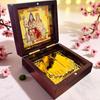 Shiv Ji Pocket Temple Charna Paduka Shiv Parivar | Gold Plated Box God Idol Bhagwan | Shivratri & Savan Gift Item | Om Namah Shivay |