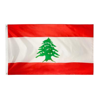 Large Lebanon Lebanese Flag 90x150cm Lebanese Flag 3x5FT Lebanese World Countries Flags Polyester Republic of Lebanon Flag