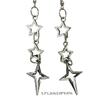Sweet Cool Dangle Earrings Simple Hollow Star Pendant Drop Earrings Statement Jewelry Fashion Small Hoop Earrings
