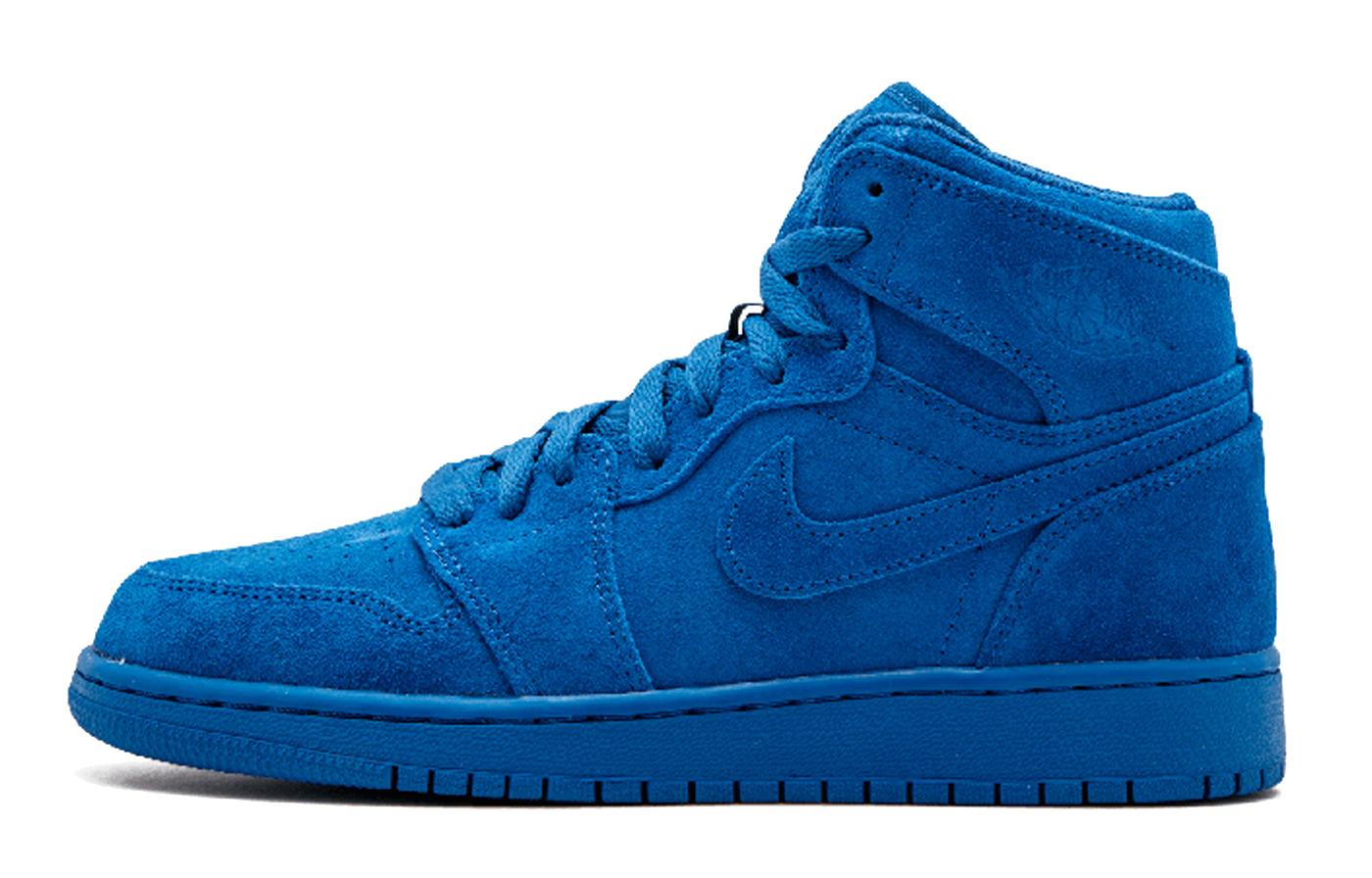 Jordan 1 Retro High Синяя замша GS 705300-404 36