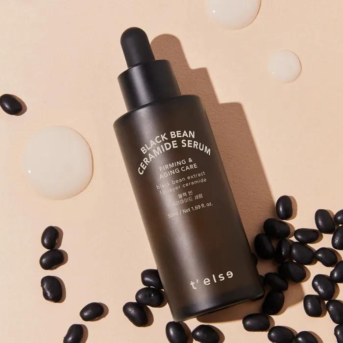 TL s Black Bean Ceramide Serum 50ml (+2 Hyaluronic Acid Packs+10ml Cream)