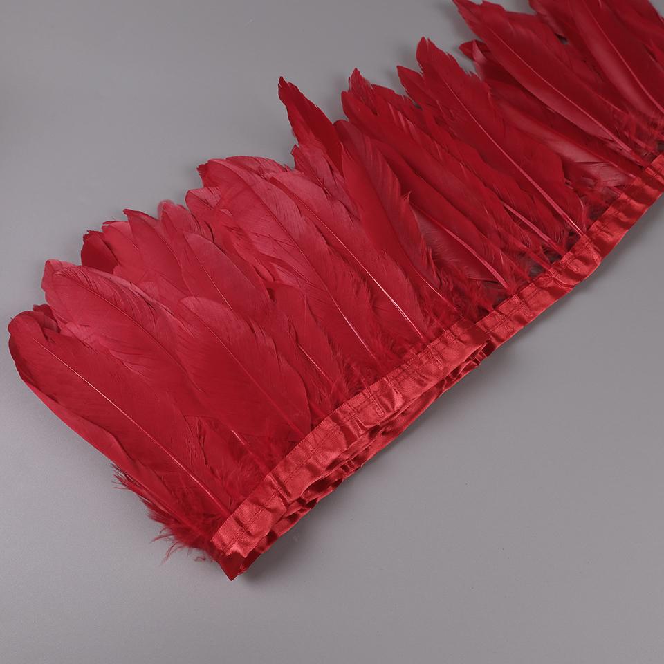 Dekoracyjne pióra gęsie na taśmie do robótek ręcznych, dekoracji karnawałowych, frędzle do ubrań, sukienek, szycia, sztuki i rzemiosła
