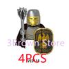 Medieval Building Blocks Accessories MOC Castles Dragon Knights Army Soldiers Warrior Helmets Shields Armors Axes Toy Gift S038