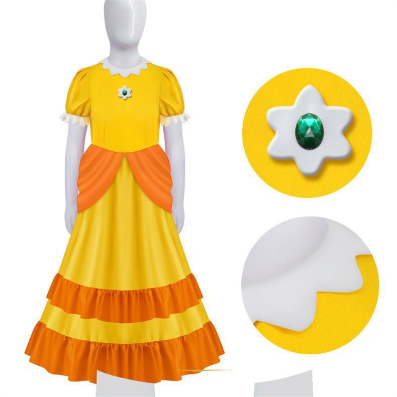 Costume da Cosplay di Principessa Peach per Halloween - Super Mario Bros