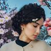 Faux Pearl Headscarf Hat Lace Flower Bohemian Headscarf Fashion Bonnet Hat  Summer Wear
