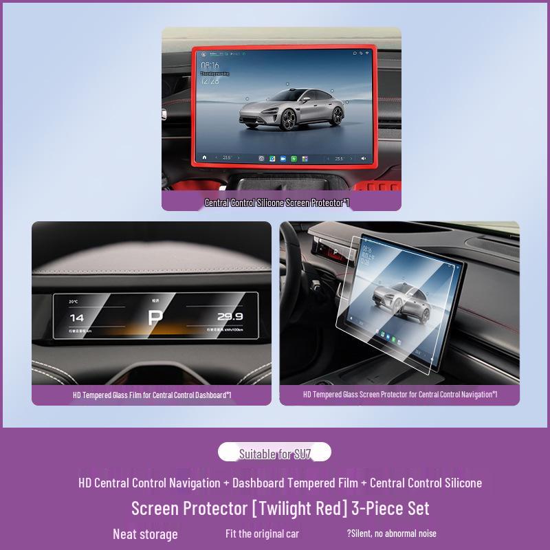 Tempered Glass for Xiaomi SU7 Central Control Screen, Display, and Dashboard - Interior Protective Film.