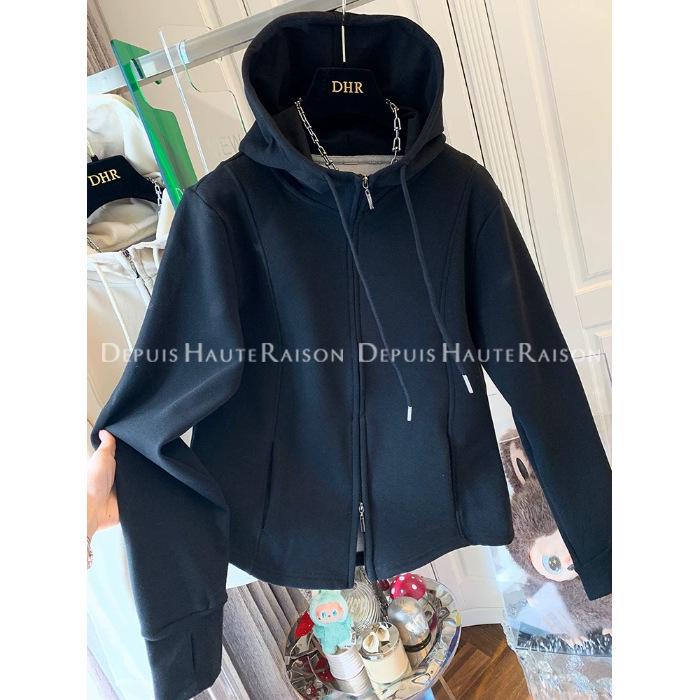 Thermolite Women s Plus Size Double Zipper Hooded Sweatshirt Jacket - Warm Autumn/Winter Top 2XL