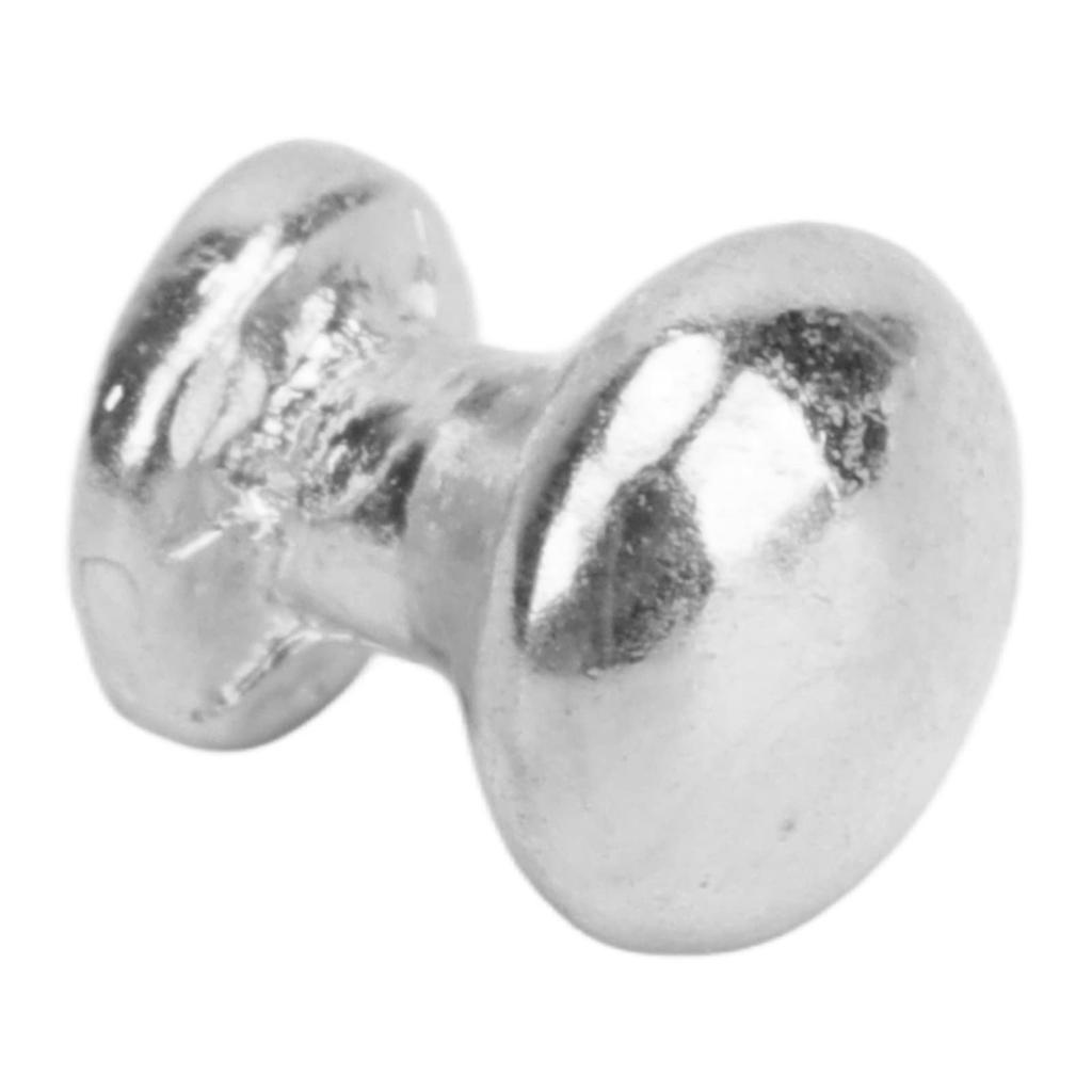 8 Pieces 1:12 Scale Miniature Round Head Knobs, Dollhouse Door Handles, Mini Drawer Pulls, Dollhouse Accessories (Silver)