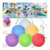 Ninonly Water Balloon Splash Ball Unbreakable Water Balloon Water Balloon Repeating Silicone Water Balloon Battle Reusable Water Play 6 Colors Summer