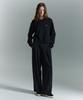 Oioi Collection Tuck Wide Sweatpants [Black]