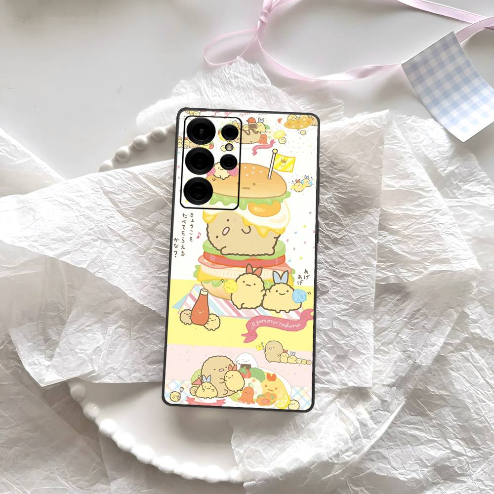 

Anime S-Sumikko G-Gurashi Phone Case For Samsung S 24 fe 25 Ultra plus 20 lite 21 30 22 23 24 22 Ultra 5G Fundas Samsung S21 plus