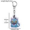 New Cute Cartoon Witch Hunter Double sided Keychain Backpack Pendant Personalized Accessories