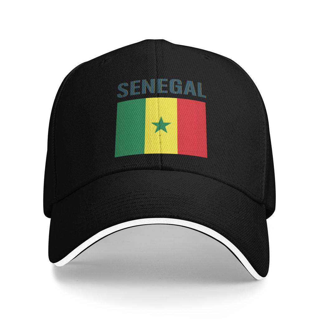 Sun Baseball Cap Senegal Flag Print Trucker Hat Hot Sale Stylish Hiking Fishing Snapback Cap